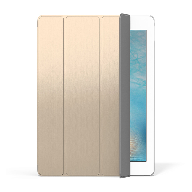 【iPad Pro(12.9inch) ケース】Brushed Metal Look SHELL with Front cover (ゴールド)goods_nameサブ画像