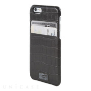 【iPhone6s/6 ケース】SOLO WALLET (BLACK CROCO LEATHER)