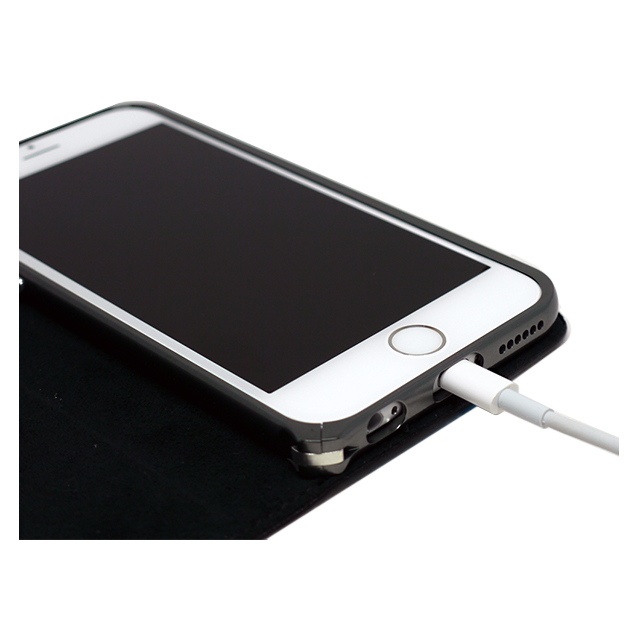 【iPhone6s/6 ケース】Cuoio オイルレザーケース (黒×ゴールド)サブ画像