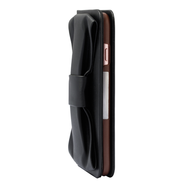 【iPhone6s/6 ケース】Ribbon Corsage Case (ブラック)サブ画像