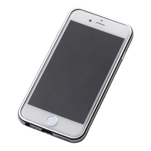 【iPhone6s/6 ケース】Hybrid Case UNIO (Ebony + アルミシルバー)サブ画像
