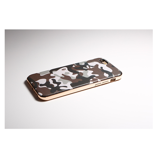 【iPhone6s/6 ケース】Hybrid Case UNIO (Camouflage デザート+アルミブラック)サブ画像