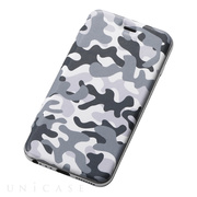 【iPhone6s Plus/6 Plus ケース】Hybrid Case UNIO (Camouflage スノー+アルミシルバー)