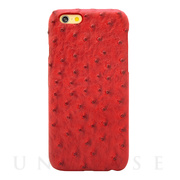 【iPhone6s/6 ケース】OSTRICH PU LEATHER Red for iPhone6s/6