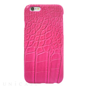 【iPhone6s/6 ケース】CROCODILE PU LEATHER Pink for iPhone6s/6