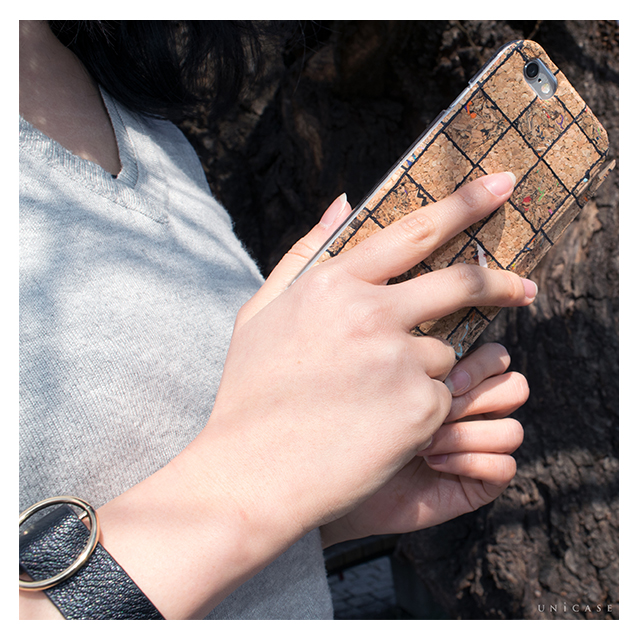【iPhone6s/6 ケース】Wood Diary Check Black for iPhone6s/6サブ画像