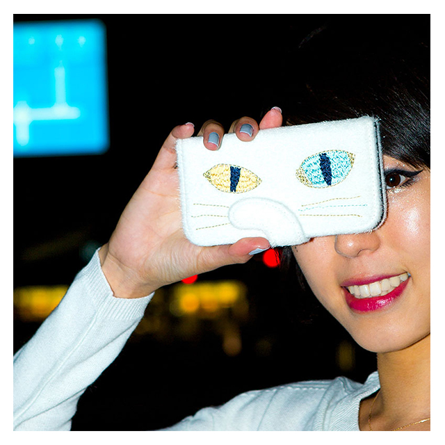 【iPhone6s/6 ケース】CONTRAST iPhone case (White Dull Cat)goods_nameサブ画像
