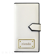 【iPhone6s/6 ケース】rienda 手帳型ケース ベーシック (WHITE)