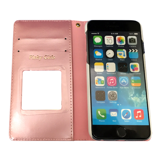 【iPhone6s/6 ケース】Pinky Girls 手帳型ケース リボンタイプ (ベージュ)サブ画像