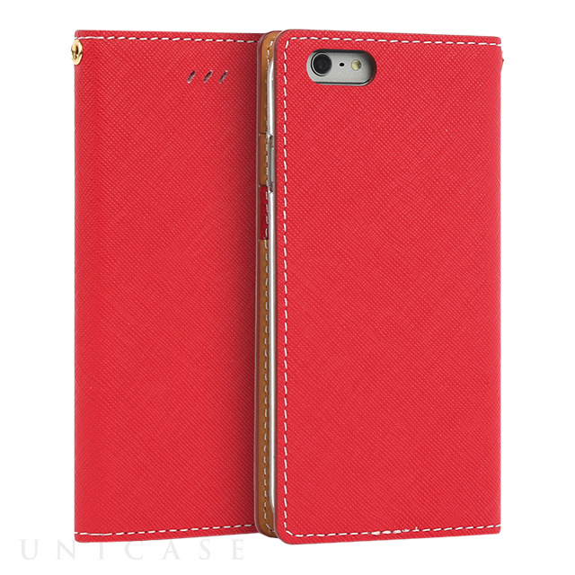 【iPhone6s/6 ケース】DESIGNSKIN WETHERBY・Basic・Saffiano (Red)
