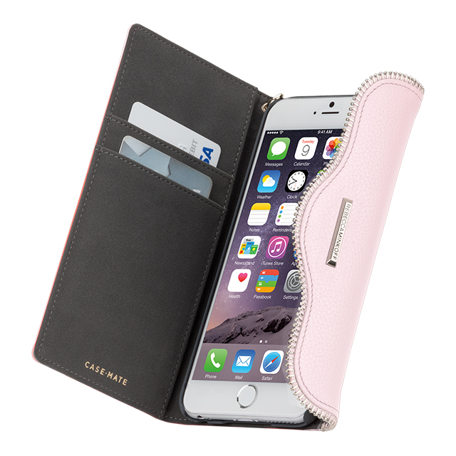 【iPhone6s Plus/6 Plus ケース】REBECCAMINKOFF Leather Folio Wristlet (Pale Pink)サブ画像