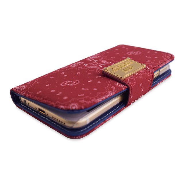 【iPhone6s/6 ケース】LAFINE Diary Paisley Red for iPhone6s/6サブ画像