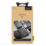 【iPhoneSE(第1世代)/5s/5 ケース】[BillFold] フリップノートカードケース (ブラック)