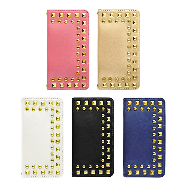 【iPhone6s/6 ケース】Studded Diary Gold for iPhone6s/6サブ画像