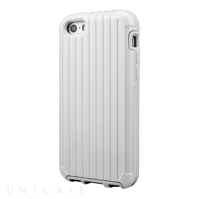 【iPhoneSE(第1世代)/5s/5 ケース】”Rib” Hybrid Case (White)