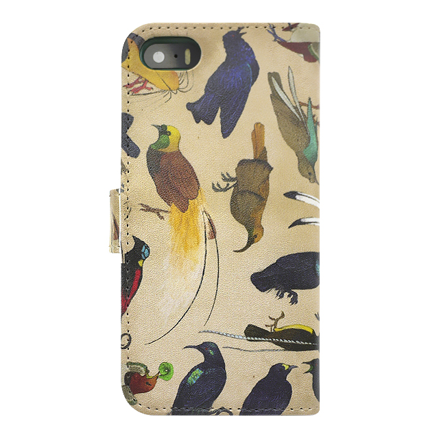 【iPhoneSE(第1世代)/5s/5 ケース】booklet case (フウチョウ科の鳥類)サブ画像