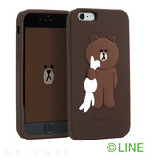 【iPhone6s/6 ケース】LINE Friends Character - Silicone (Brown)