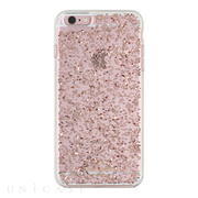 【iPhone6s/6 ケース】Clear Glitter Case (Rose Gold Glitter)