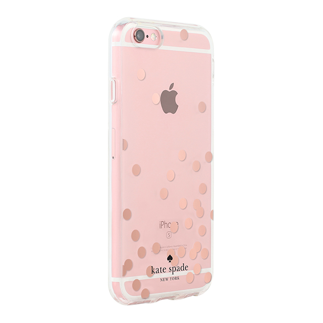 【iPhoneSE(第1世代)/5s/5 ケース】Hardshell Clear Case (Confetti Dot Rose Gold Foil/Clear)サブ画像