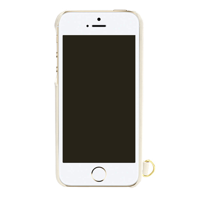【iPhoneSE(第1世代)/5s/5 ケース】Rear Storage Style with リボン (オフホワイト)サブ画像