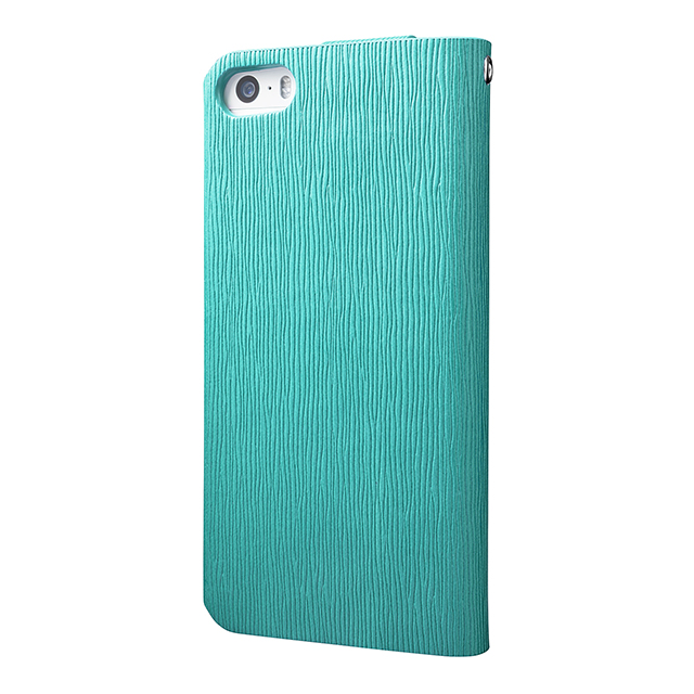 【iPhoneSE(第1世代)/5s/5 ケース】Flap Leather Case ”Colo” (Turquoise)サブ画像