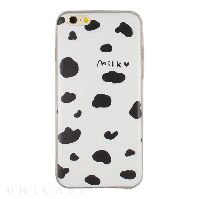 【iPhone6s/6 ケース】DESIGN PRINTS Soft Case (Milk)