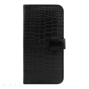 【iPhone6s/6 ケース】COWSKIN Diary Black×ALLIGATOR for iPhone6s/6