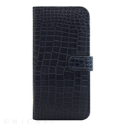 【iPhone6s/6 ケース】COWSKIN Diary Navy×ALLIGATOR for iPhone6s/6