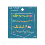 APPLIQUE play with POCKET (flowe...