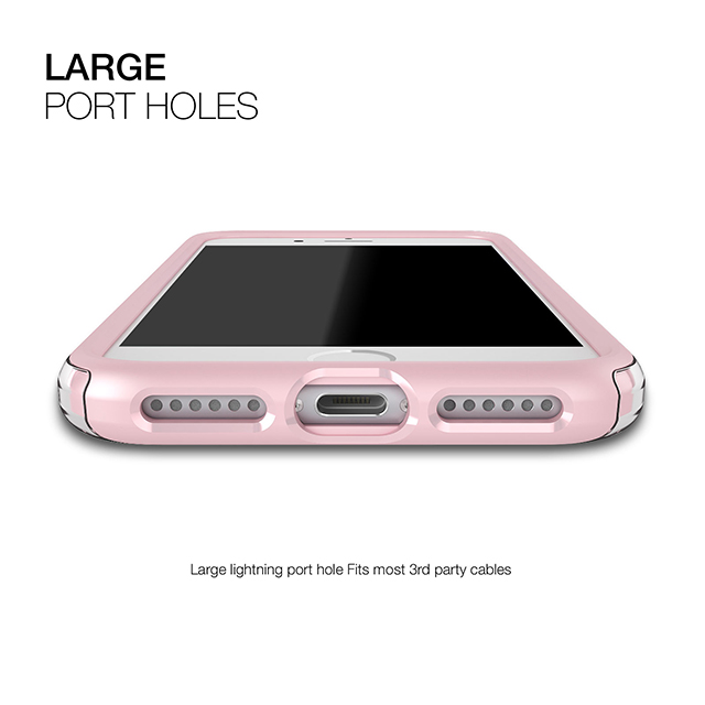 【iPhone8 Plus/7 Plus ケース】Level Case (Pink/Clear)サブ画像