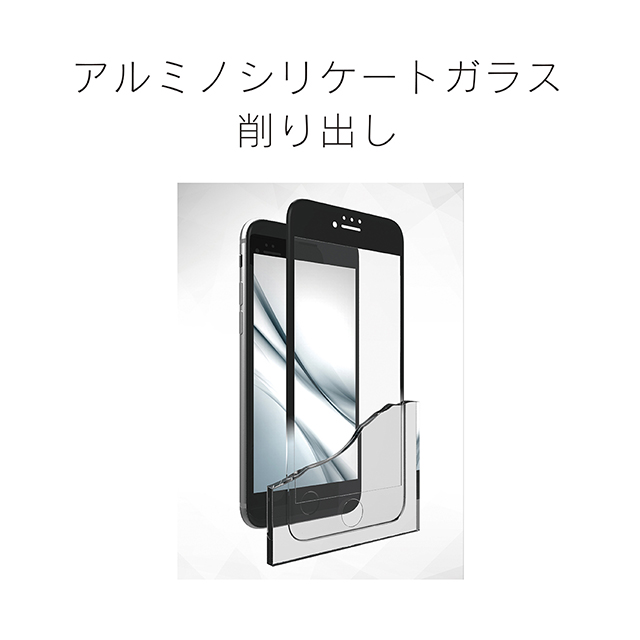【iPhone7 フィルム】3D立体ガラス (反射防止/ブラック)サブ画像