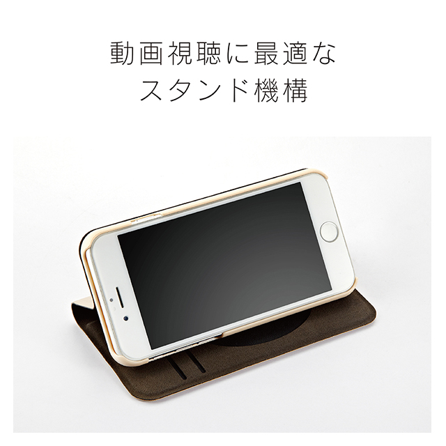 【iPhoneSE(第3/2世代)/8/7/6s/6 ケース】ajouter [FlipNote Pocket] フリップノートケース (ネイビー)サブ画像