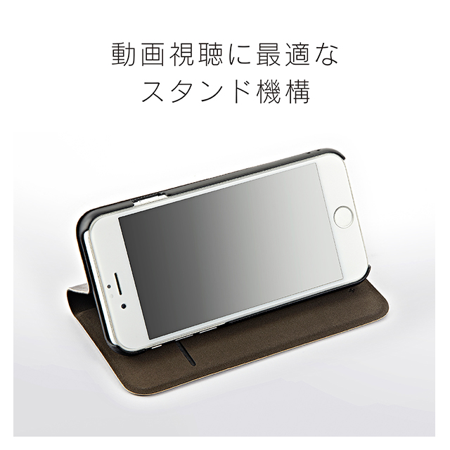 【iPhone8 Plus/7 Plus ケース】FlipNote Pocket フリップノートケース (ダークブラウン)サブ画像