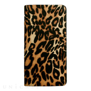 【iPhoneSE(第3/2世代)/8/7 ケース】Leopard Calf Hair Diary