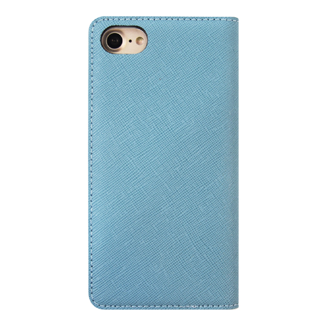 【iPhoneSE(第3/2世代)/8/7 ケース】Saffiano Flip Case (シルクブルー)サブ画像