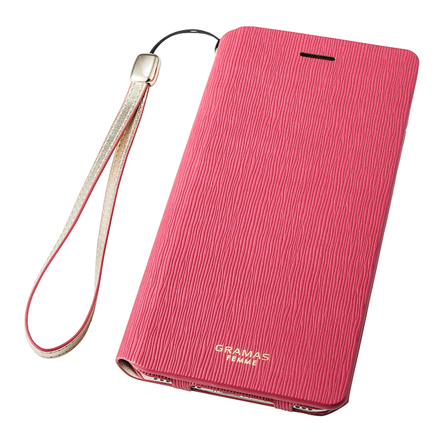 【iPhone8 Plus/7 Plus ケース】Flap Leather Case ”Colo” (Pink)サブ画像