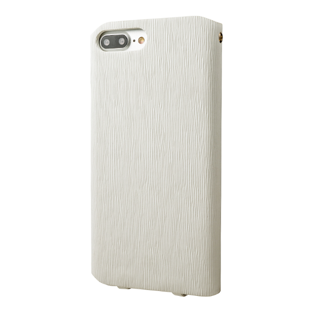 【iPhone8 Plus/7 Plus ケース】Flap Leather Case ”Colo” (White)サブ画像