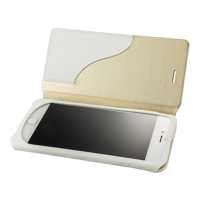 【iPhone8 Plus/7 Plus ケース】Flap Leather Case ”Colo” (White)goods_nameサブ画像