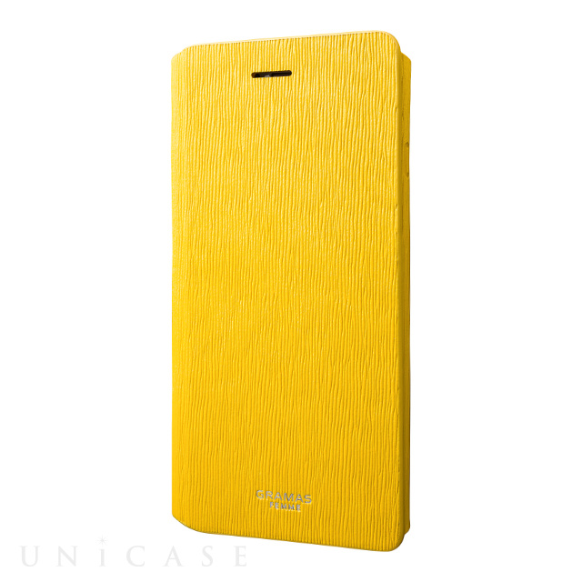 【iPhone8 Plus/7 Plus ケース】Flap Leather Case ”Colo” (Yellow)