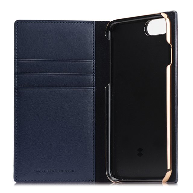 【iPhoneSE(第3/2世代)/8/7 ケース】Carbon Leather Case (ネイビー)サブ画像