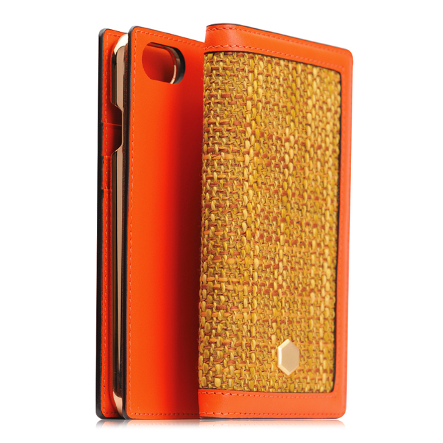 【iPhoneSE(第3/2世代)/8/7 ケース】Edition Calf Skin Leather Diary (オレンジ)サブ画像