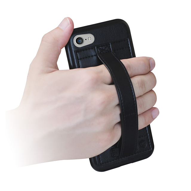 【iPhone8/7 ケース】Finger Grip (ブラック)サブ画像