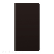 【iPhone8 Plus/7 Plus ケース】Calf Skin Leather Diary (ブラック)