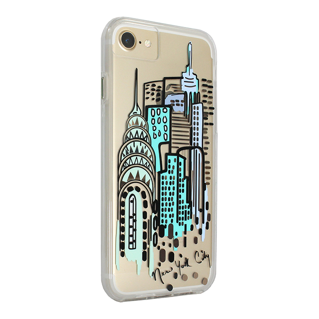 【iPhoneSE(第3/2世代)/8/7/6s/6 ケース】Hybrid Tough Naked Case Designers CITY Prints (NEW YORK/CITY VIEW)サブ画像