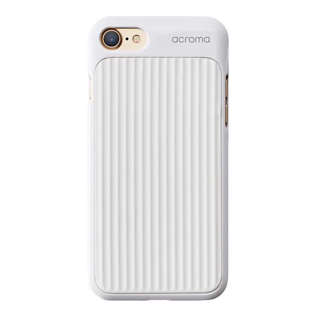 【iPhone7 ケース】Texture case (Line White)
