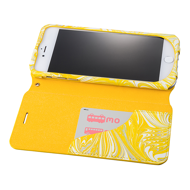 【iPhone8 Plus/7 Plus ケース】Flap Leather Case ”Mab” (Yellow)サブ画像