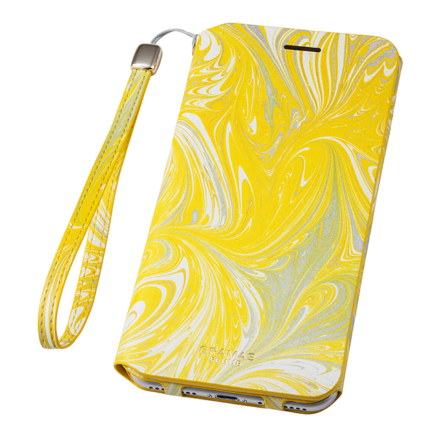 【iPhone8 Plus/7 Plus ケース】Flap Leather Case ”Mab” (Yellow)サブ画像