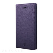 【iPhone8/7 ケース】Shrunken-calf Leather Case (Purple)