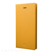 【iPhone8/7 ケース】Shrunken-calf Leather Case (Yellow)