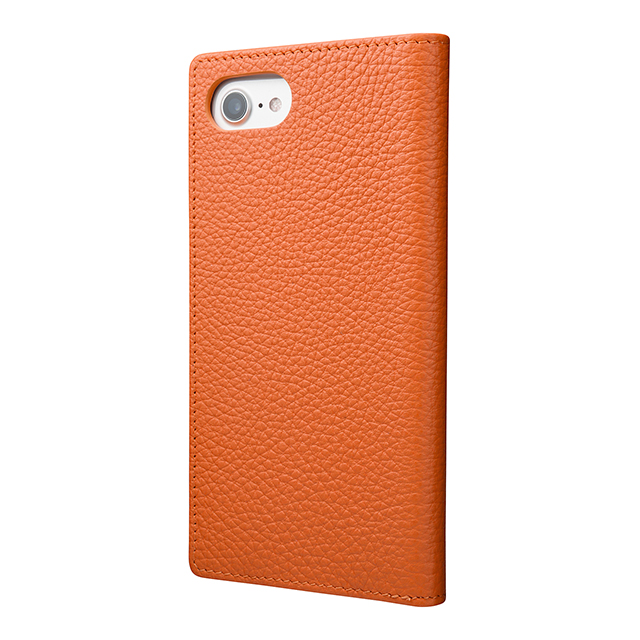【iPhone8/7 ケース】Shrunken-calf Leather Case (Orange)サブ画像